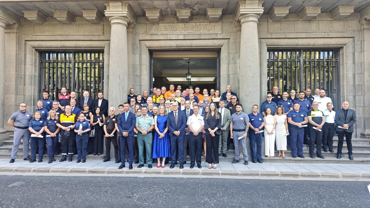 La Delegació del Govern acull el lliurament de les mencions honorífiques de Policia Nacional i Guàrdia Civil al personal de la seguretat privada a Canàries