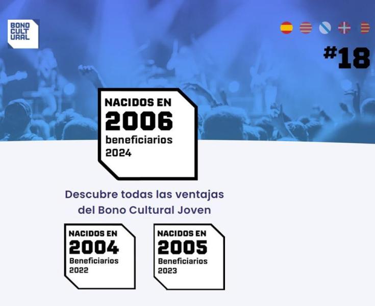 Els joves nascuts en 2006 podran sol·licitar el Bo Cultural Jove 2024 a partir avui