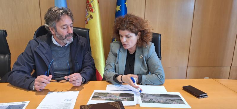 María Rivas repassa amb l'alcalde les inversions fetes pel Govern d'Espanya a l'ajuntament