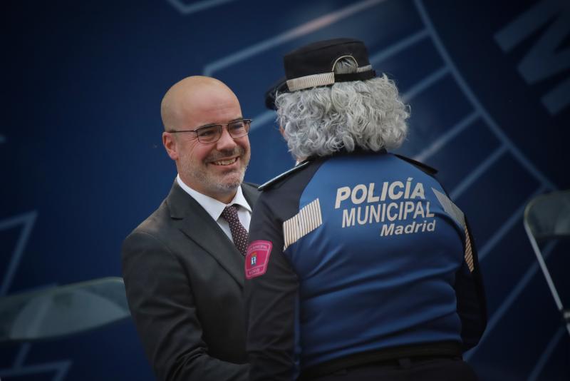 Francisco Martín assisteix a l'acte de celebració del Patró de la Policia Municipal de Madrid