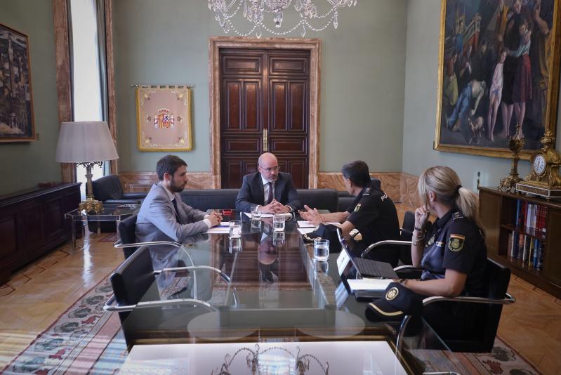 Francisco Martín es reuneix amb el cap superior de Policia de Madrid, Manuel Soto