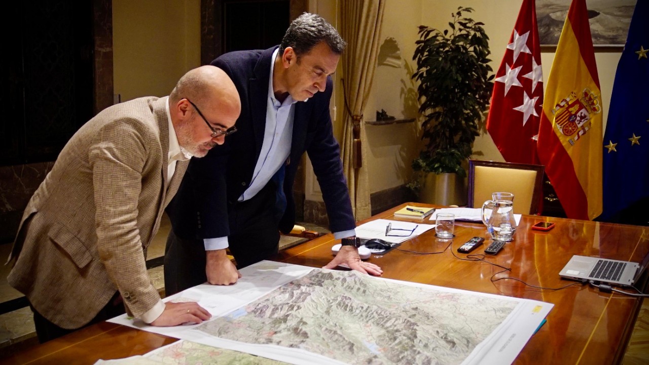 El delegado junto al Presidente de la Confederación del Tajo