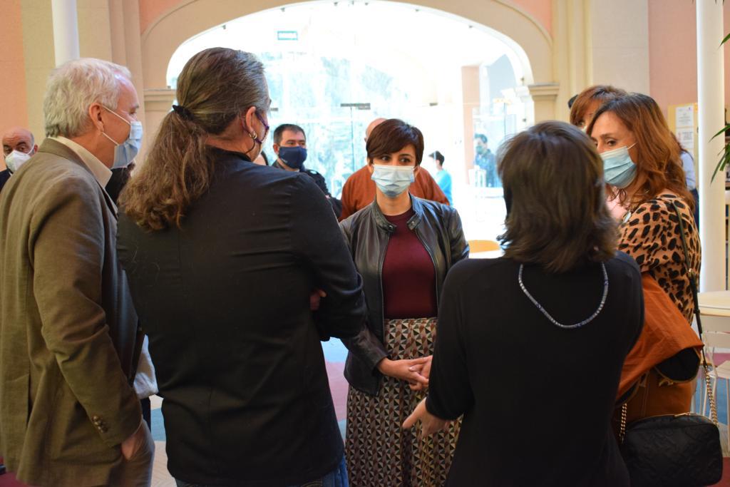 Isabel Rodríguez visita la Cinquena dels Molins de Madrid