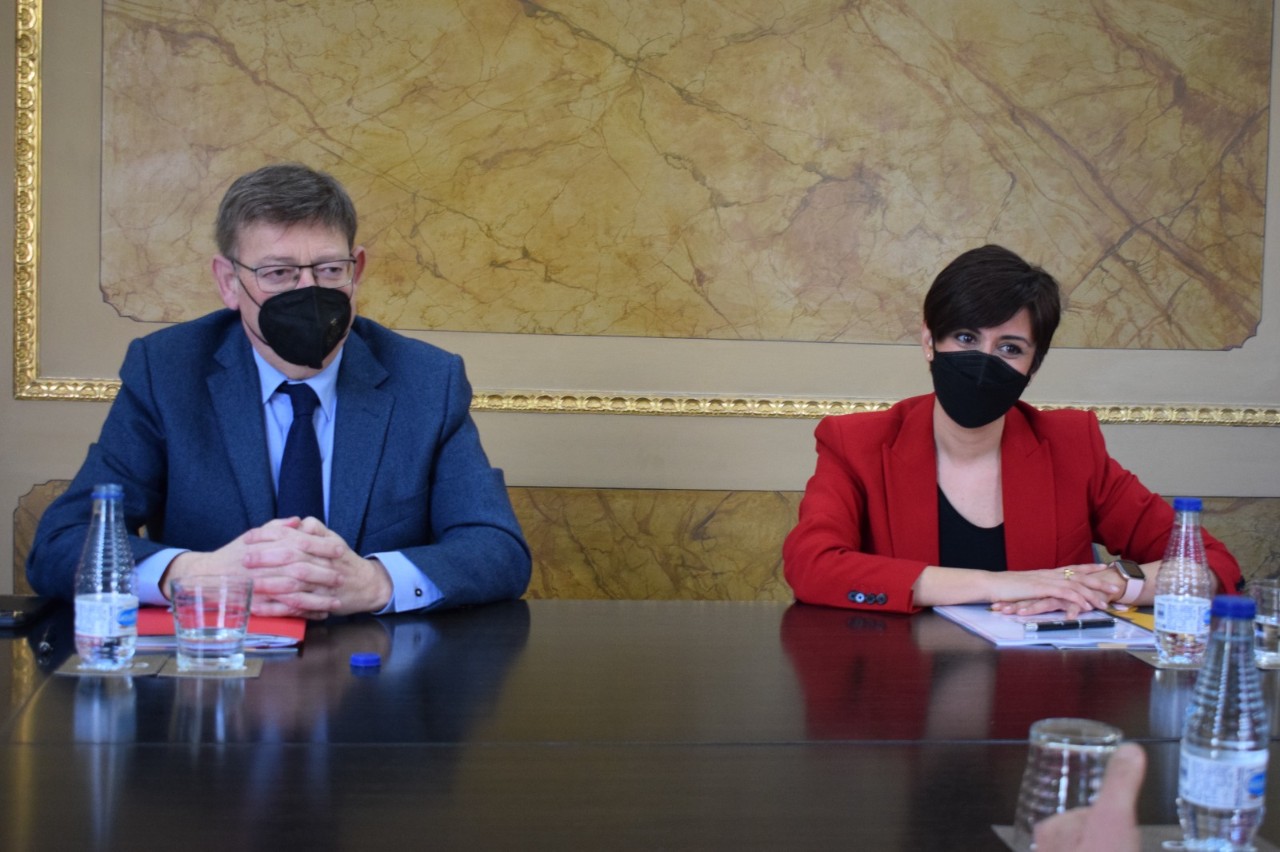 Reunió al costat de Ximo Puig amb els agents socials de la Comunitat Valenciana