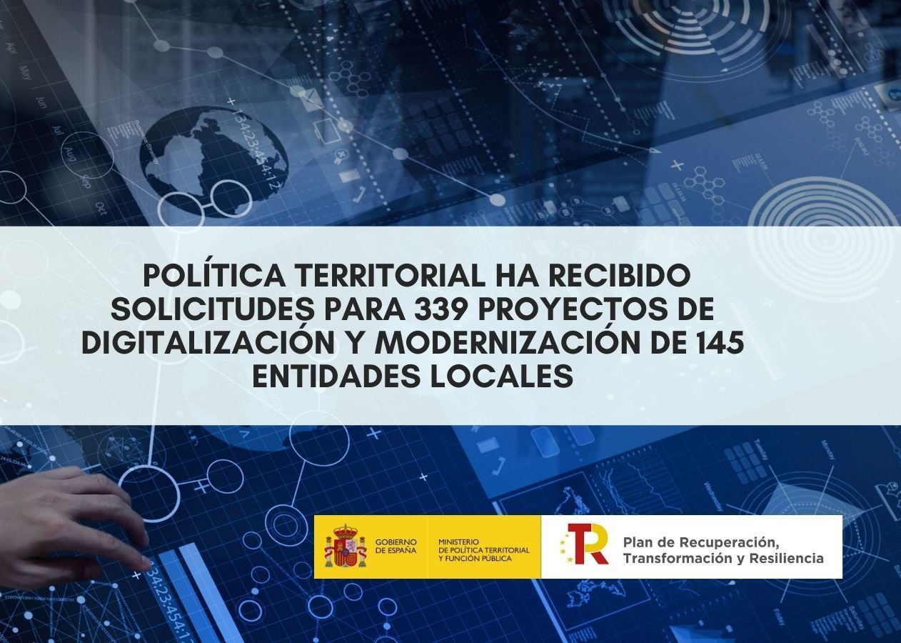 Política Territorial ha rebut sol·licituds per a 339 projectes de 145 entitats locals per import de 89,34 milions d'euros