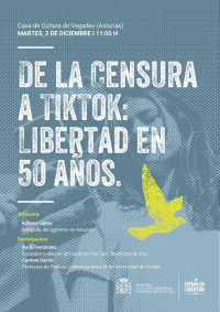 A Delegación do Goberno organiza en Vegadeo a charla ‘Da Censura a TikTok: Liberdade en 50 anos’