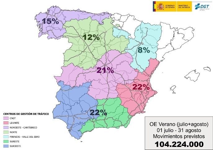 Tráfico prevé máis de tres millóns de desprazamentos en Asturias na Operación Verán