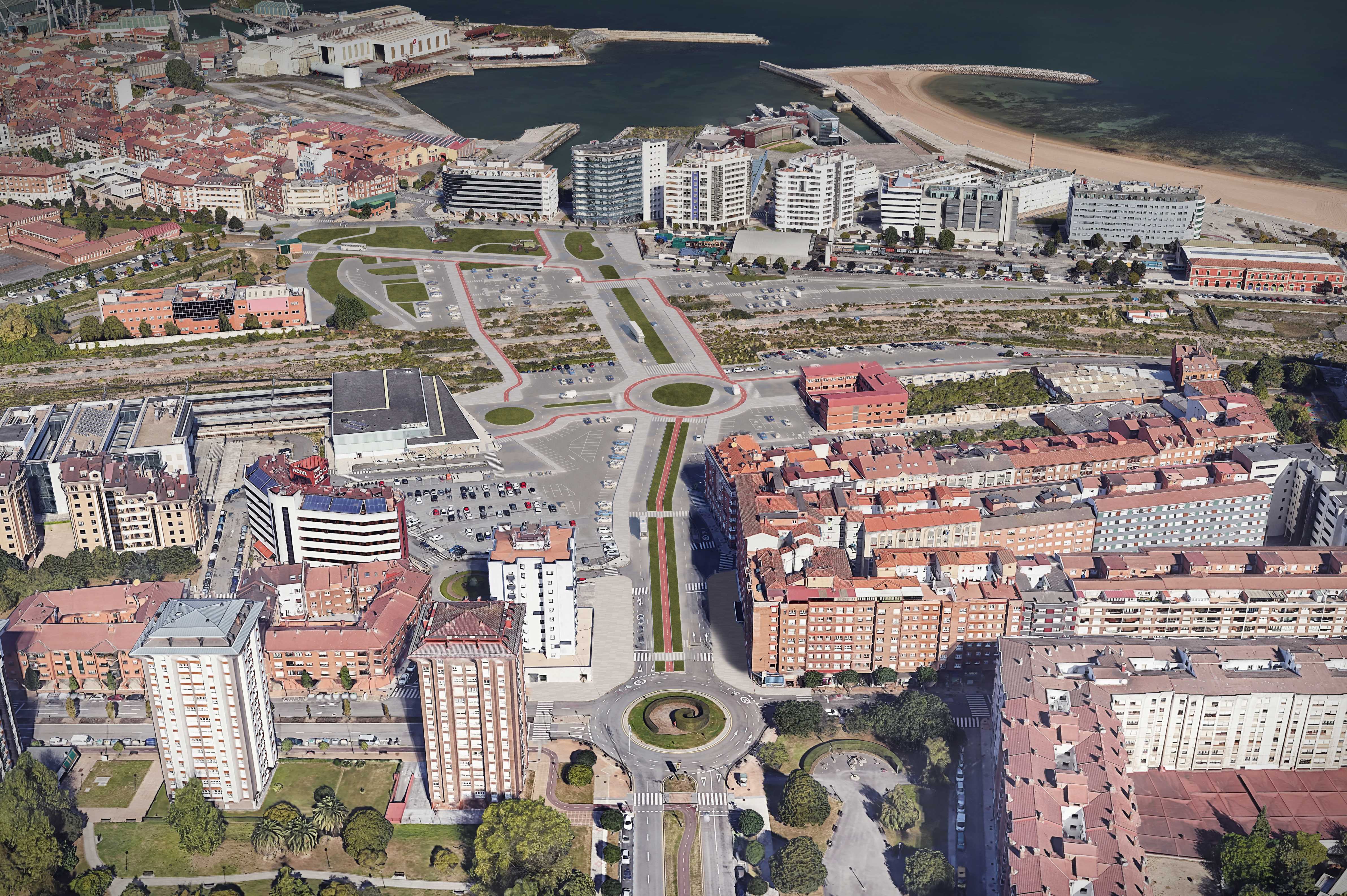 El Gobierno autoriza la licitación de la primera fase de las obras de la estación intermodal de Gijón por 40,8 millones de euros