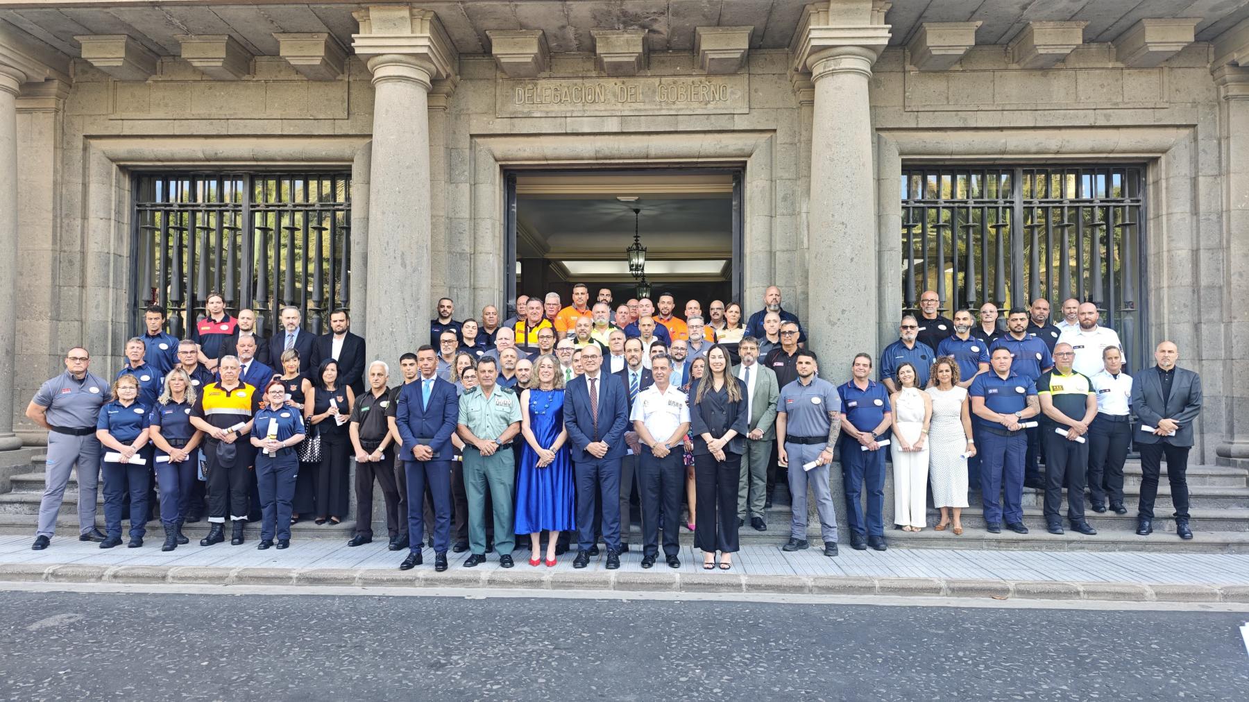 A Delegación do Goberno acolle a entrega das mencións honoríficas de Policía Nacional e Garda Civil ao persoal da seguridade privada en Canarias