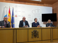 Momento da roda de prensa