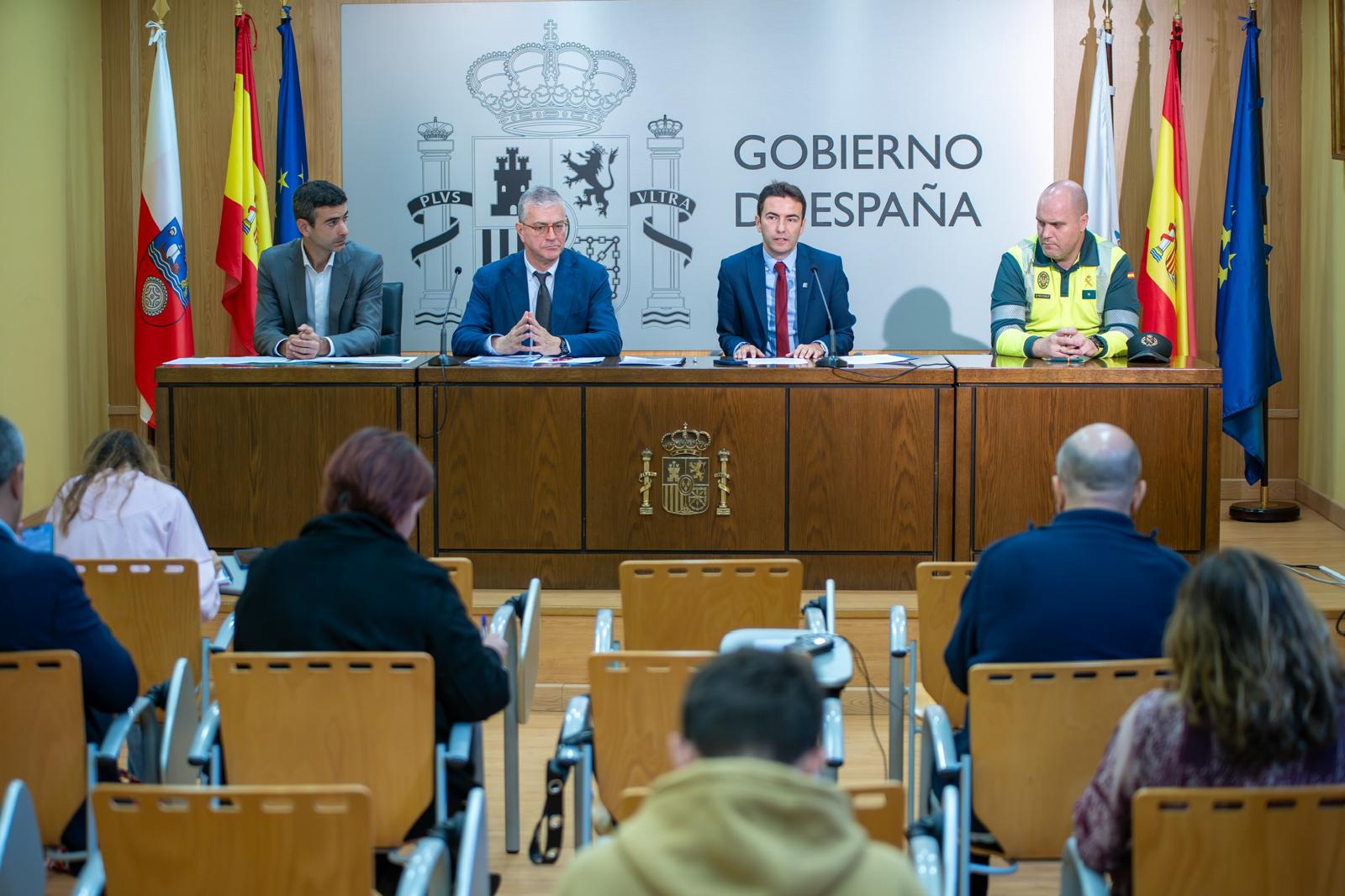 El delegado en la rueda de prensa