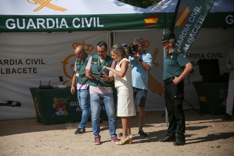 Milagros Tolón presenta el dispositivo de seguridad para un verano seguro en Las Lagunas de Ruidera, con un amplio despliegue de unidades de la Guardia Civil