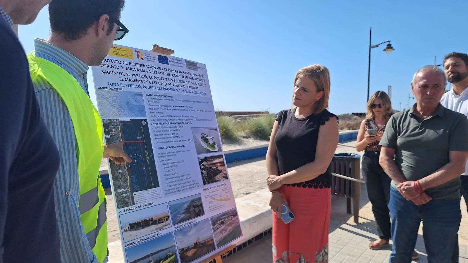 Bernabé: “El Gobierno de España va a recuperar la fisonomía de las playas de Sueca de hace décadas”