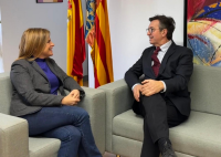 La delegada del Gobierno recibe al presidente de la CEV