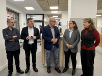 Eladio Santos visitó la sede del TGSS de Ourense