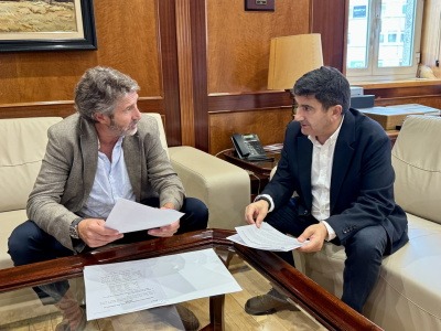 Pedro Blanco con Alberto VArela, presidente de la FEGAMP