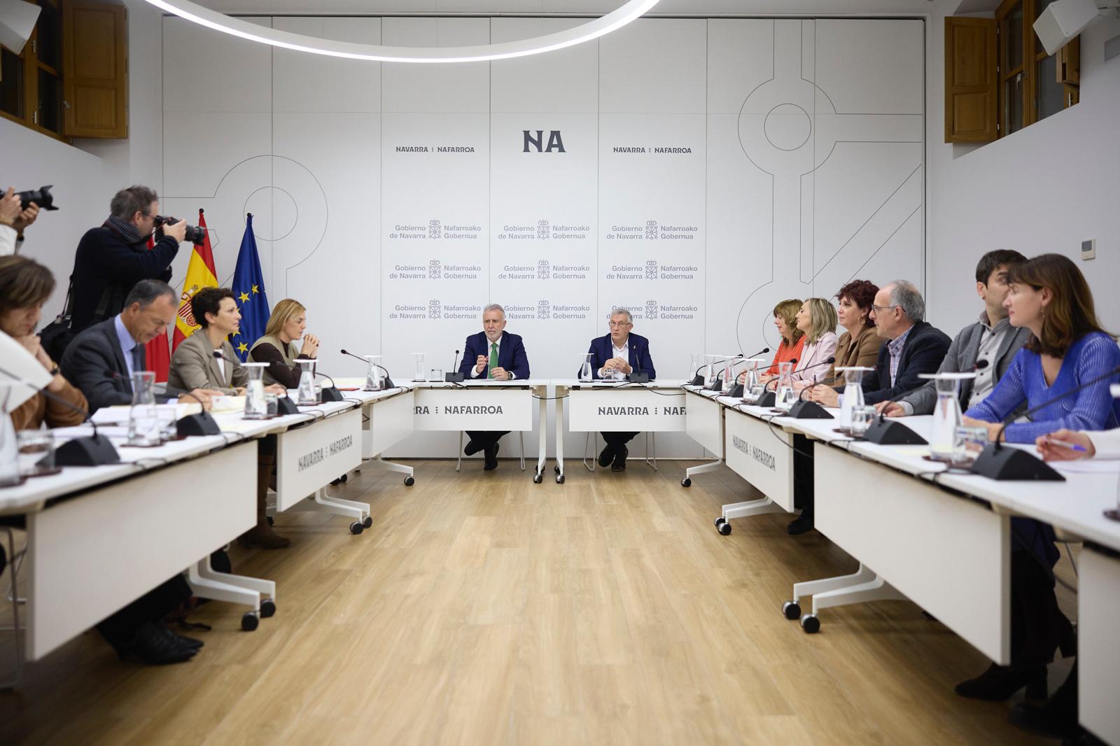 Reunión de la junta de transferencias Navarra - Estado