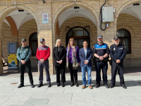 Firmantes del protocolo para la atención policial a víctimas de violencia de género en Peralta