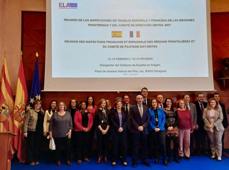 Labour inspectors from Spain and France analyse improvements in Zaragoza to collaborate on both sides of the border