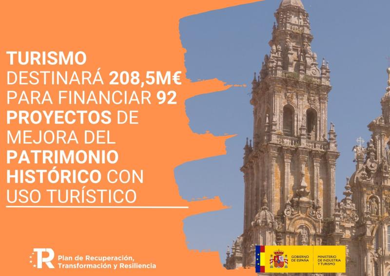The Government allocates eight million euros to Asturias to finance three projects to improve the Historical Heritage with tourist use