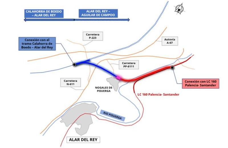 Adif awarded the project writing of the link that advances the connection by high speed with Cantabria