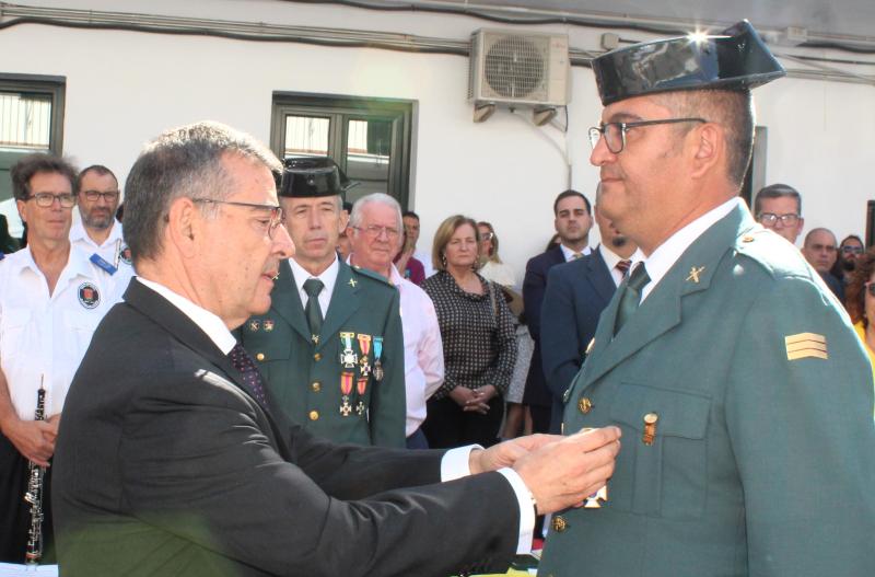 The subdelegate of the Government in Toledo praises the sense of duty and institutional loyalty of the Civil Guard in the acts of the patroness in Talavera