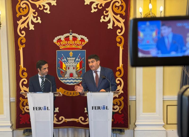 Pedro Blanco claims that the Government of Pedro Sánchez is "returning the smile to Ferrol" with investments totaling 5,000 M€ and underpinning a prosperous future for this city