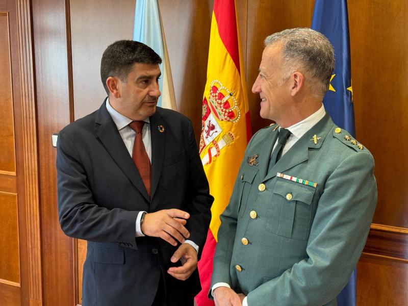 Pedro Blanco dismisses the Head of the Command of the Pontevedra Civil Guard with congratulations on the best data of police effectiveness achieved by the body in this province