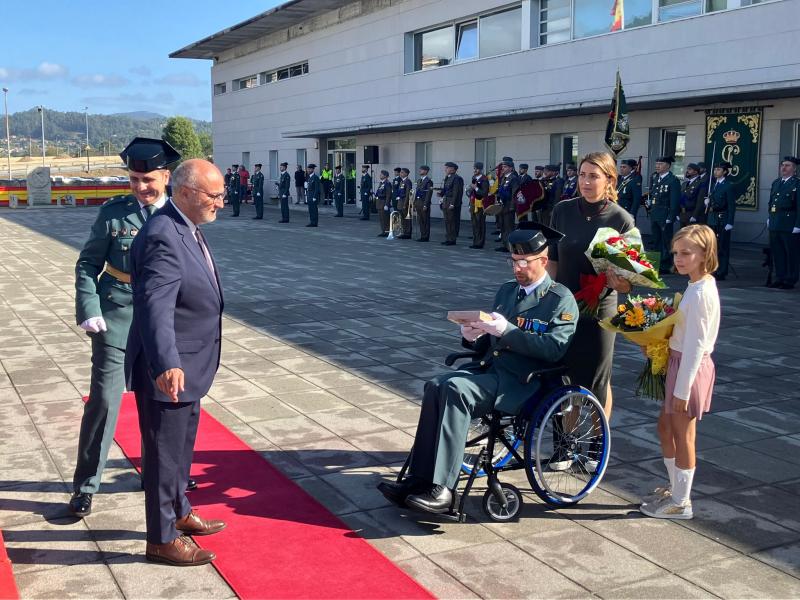 Abel Losada states during the actions of the patron saint of the Civil Guard that “we live in one of the safest provinces of one of the safest countries in the world”