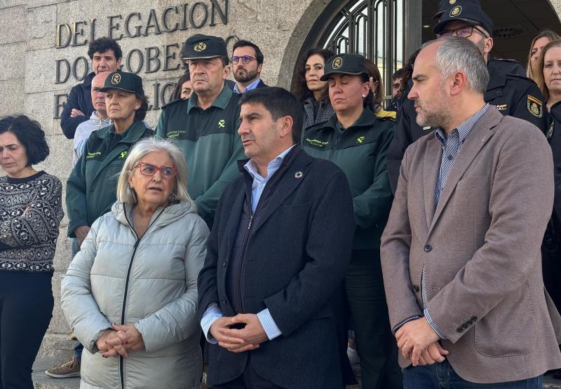 Pedro Blanco presides in A Coruña the act of condemnation of the last crime of vicarious violence in Spain