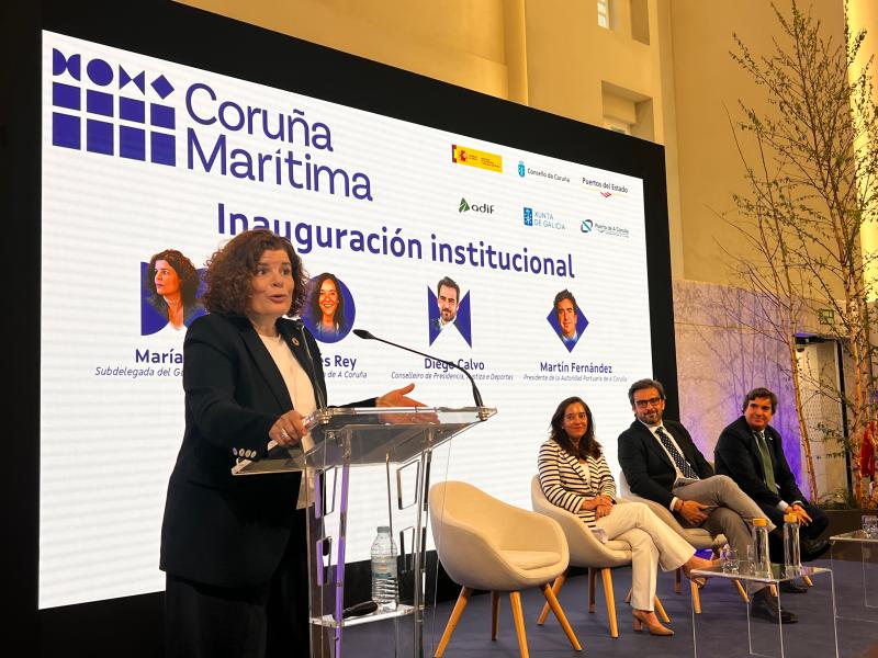 María Rivas defends in A Coruña the dialogue and collaboration to build a future project for the port and for the city