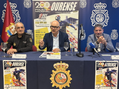 Eladio Santos, at the presentation of the III Solidarity Race Route 091 of Ourense
