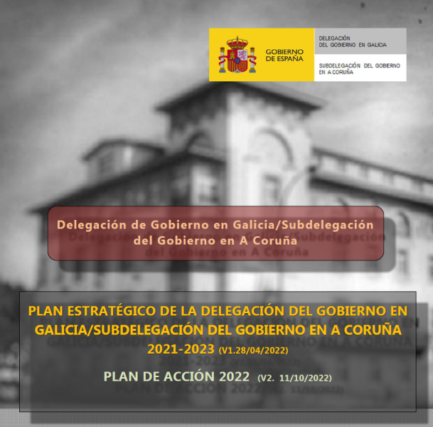 Strategic Plan of the Government Delegation in Galicia/Government Subdelegation in A Coruña 2021-2023