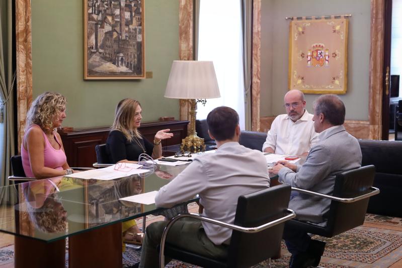 Francisco Martín meets with the head of the Civil Protection Unit