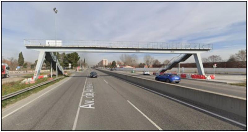 Effects on traffic due to the dismantling of the walkway at km 10 of the Avenida de Andalucía in Madrid