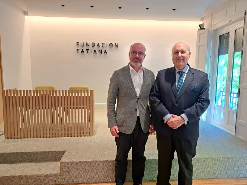 Francisco Martín meets with leaders of the Tatiana Foundation, which supports scientific research