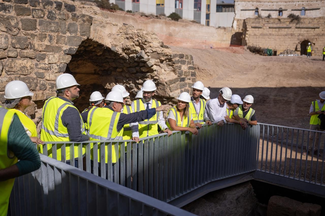Lucas, during his visit to the Roman Amphitheatre of Cartagena