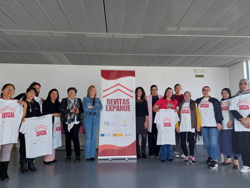 The Government delegate visits the REVITAS EXPANDE project funded by the Social Economy and Care EERP