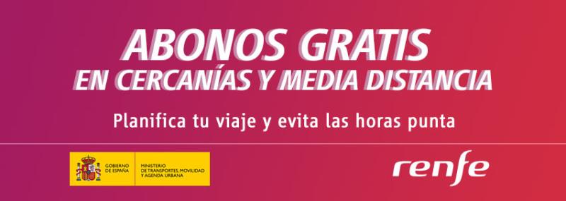 Renfe has issued more than 108,000 free subscriptions for Neighbourhoods and Media Distancia in the Basque Country