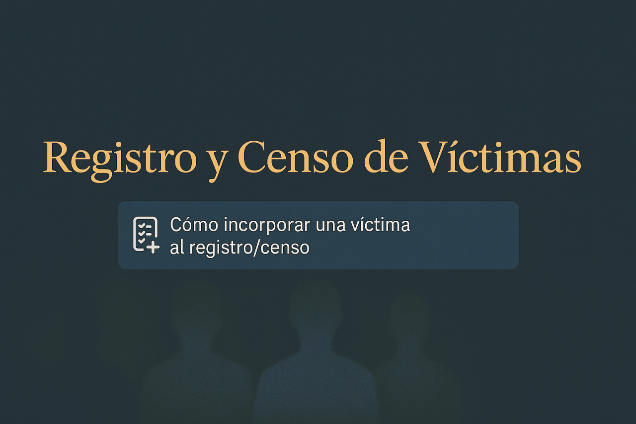 Registration and census of victims