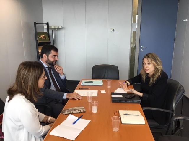 The commissioner in Brussels to meet with members of the EC
