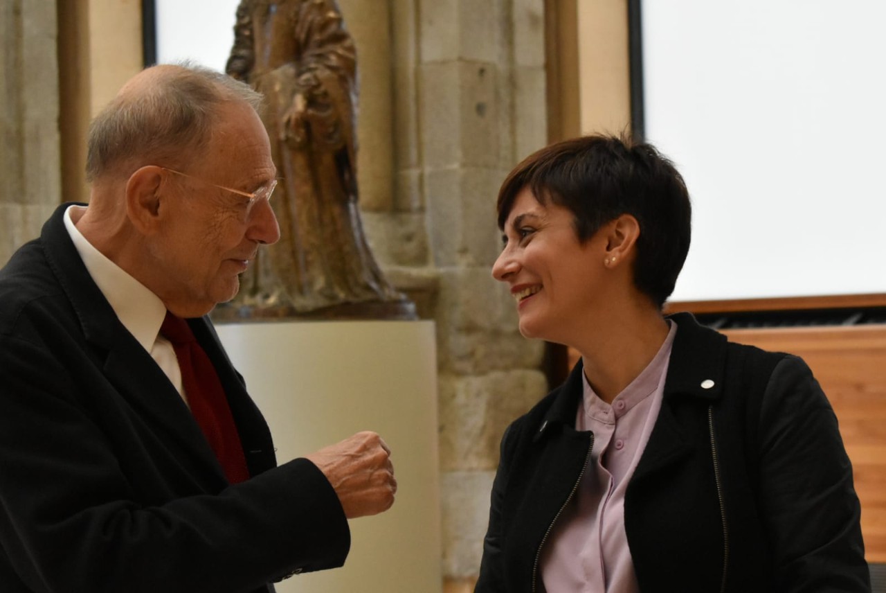 Isabel Rodríguez visits the Prado Museum and meets with the president of the Board of Trustees Javier Solana