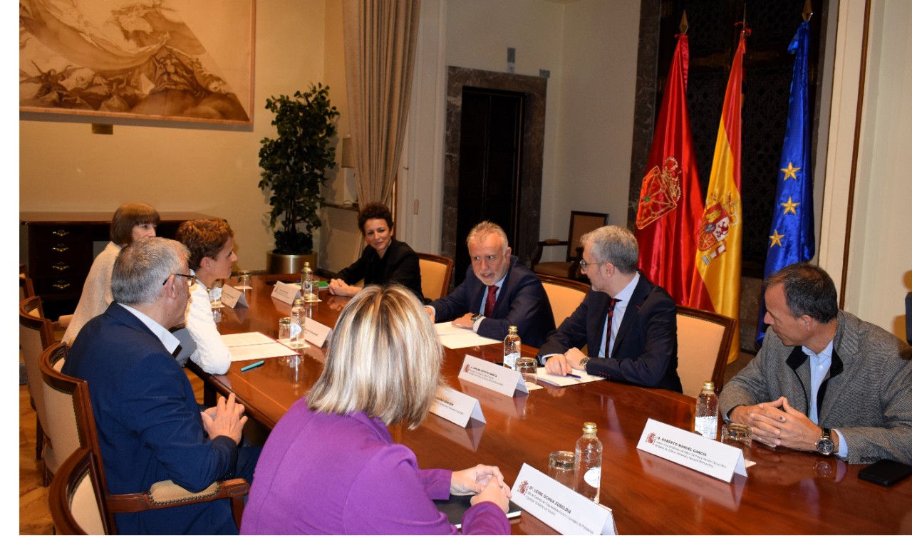 Meeting with the president of the Foral Community of Navarre
