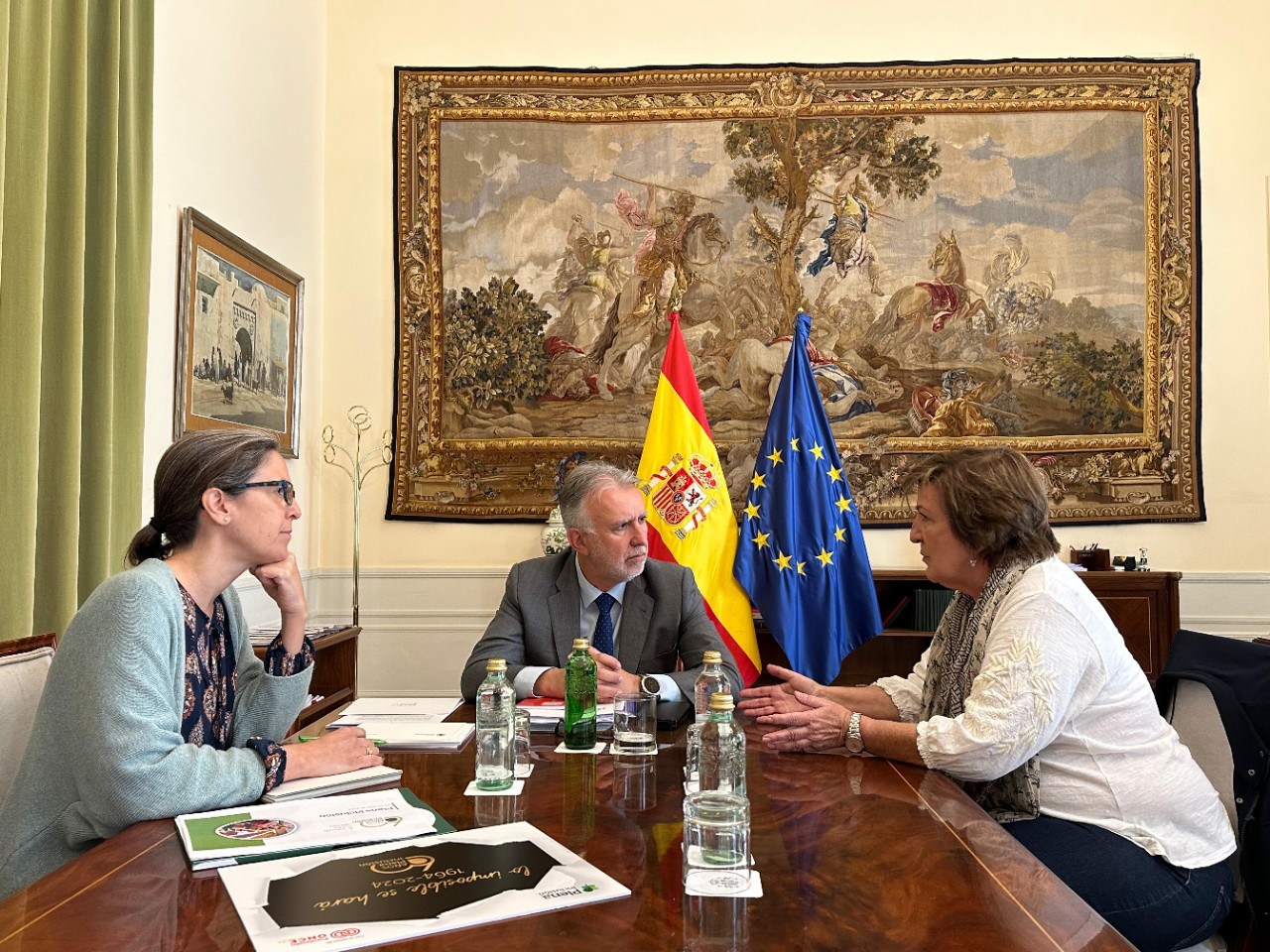 Ángel Víctor Torres meets with the president of Full Inclusion Spain, Carmen Lucirica Gabriel