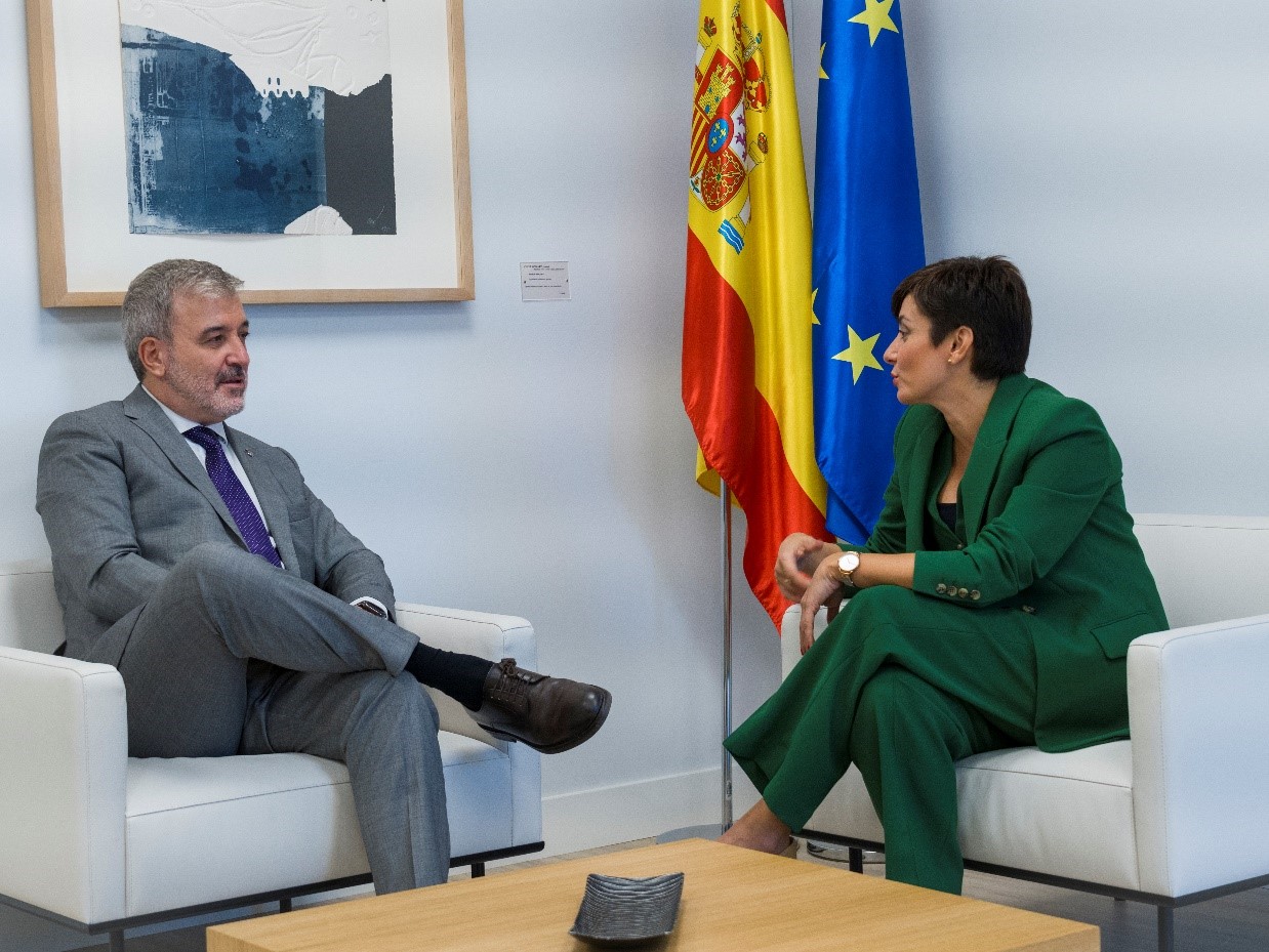 Isabel Rodríguez commits to Jaume Collboni to reactivate the call for the Interadministrative Commission at the beginning of 2024
