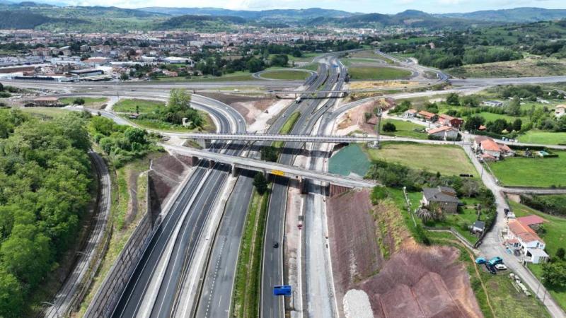 Garraio Sailak aurrera egin du A-67 autobideko lanetan, Torrelavega inguruan