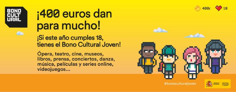 El día 30 de septiembre finaliza el plazo para solicitar el Bono Cultural Joven