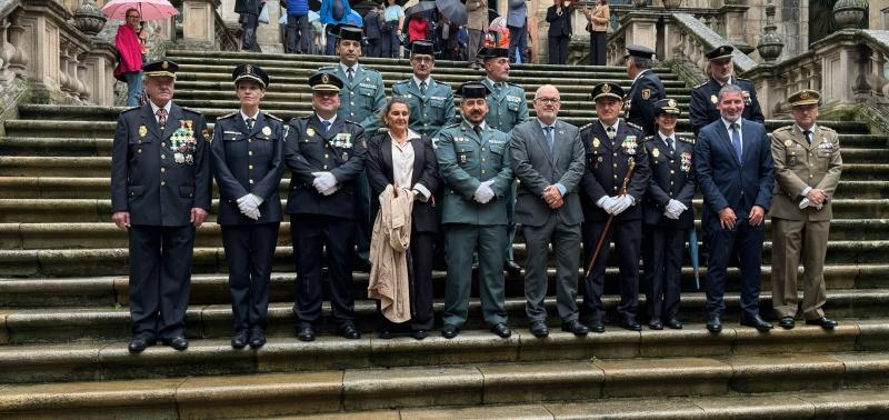 Eladio Santosek Polizia Nazionalaren lana goraipatu du, “gure segurtasuna eta askatasuna” zainduz Aingeru Guardakoen oroitarrian