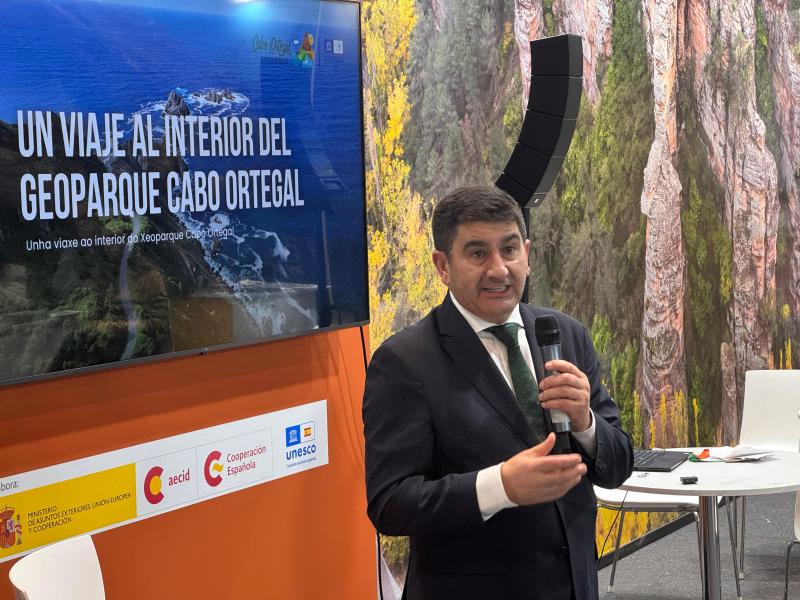 Pedro Blancok geoturismoak lurraldean eta Ortegal lurmuturreko ekonomian duen eragina nabarmendu du FITUR azokan