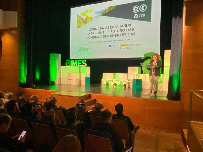 Energia komunitateek tokiko eraldaketaren eragile gisa duten garrantzia nabarmendu du María Rivasek Amesen